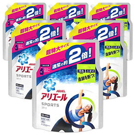 【ケース販売】 アリエール 液体 プラチナスポーツ 洗濯洗剤 詰め替え 超特大 1.34kg 6個