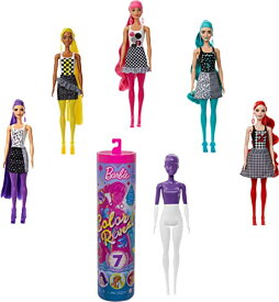 バービー(Barbie) カラーリビール みずで色マジック モノクロマティック 着せ替え人形 ドール、アクセサリーセット 6歳~ 986A-GWC56