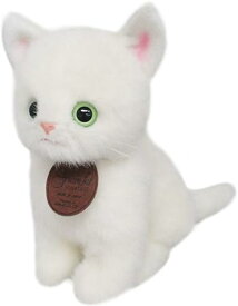 三英貿易 オリジナル ぬいぐるみ グレイスフル(日本製) おすわりCAT 白猫 W13 D18 H22cm ネコ I-6855
