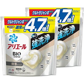 【まとめ買い】 アリエール ジェルボール4D 洗濯洗剤 微香 詰め替え 56個x2袋