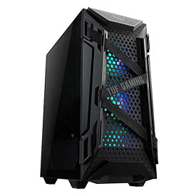 ASUS TUF Gaming GT301 ATX 強化ガラス ミドルタワー ホワイト コンパクトケース / AURAアドレス指定可能 RGBファン360mm ラジエーター サポート ヘッドフォンハンガー 装備