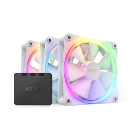 NZXT F120RGB 120mm x3 RGBコントローラ付属 ホワイト PCケースファン RF-R12TF-W1 FN1764