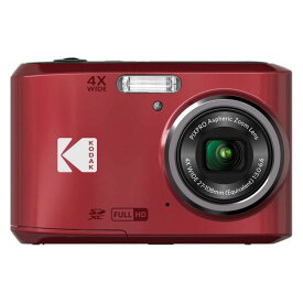 デジカメ Kodak コンパクト デジタルカメラ 単3電池使用 簡単 高画質 コダック デジカメ PIXPRO FZ45-RD レッド 1600万画素 光学4倍ズーム