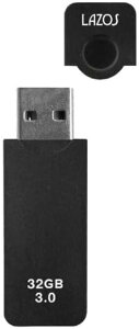 USB�������[ 32GB �t���b�V���������[ �L���b�v�� �������� �䂤�p�P�b�g���� ���[�_�[���f�B�A�e�N�m ���\�X Lazos USB������ 32GB USB3.0�Ή� L-US32-CPB