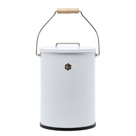 月兎印 テーパーバケット L ホワイト/ ゴミ箱 米びつ 収納 シンプル キッチン 白 日本製