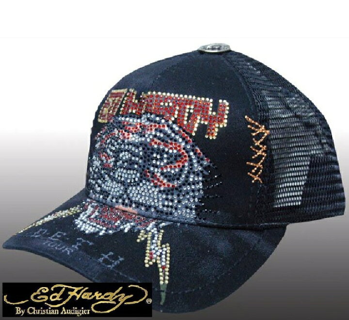 楽天市場 送料無料 0種類の品揃え エドハーディー キャップ Ed Hardy Cap New Tiger ブラック プラチナム メンズ レディース エド ハーディー 正規品 海外 Laセレブ 多数着用 ファッション 雑誌 掲載 ブランド タトゥー セレカジ ストリート ロック スタイル