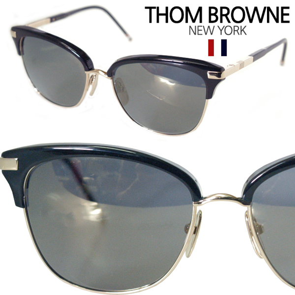 送料無料 トムブラウン THOM BROWNE メガネ サングラス TB-505-A-BLK-GLD-56   メンズ レディース 正規品 LAセレブ ハリウッド インポート ブランド アクセサリー カジュアル アメカジ セレカジ スタイル ファッション 装飾品