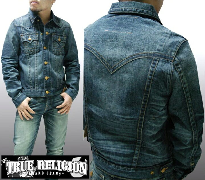 楽天市場 送料無料 トゥルーレリジョン メンズ デニムジャケット 0種類の品揃え True Religion Cotton Wood Jimmy Westean ジャケット アウター 30 Laセレブ ハイブランド サファリ カジュアル ファッション 雑誌 掲載 デニム ブランド サーフ スタイル セール