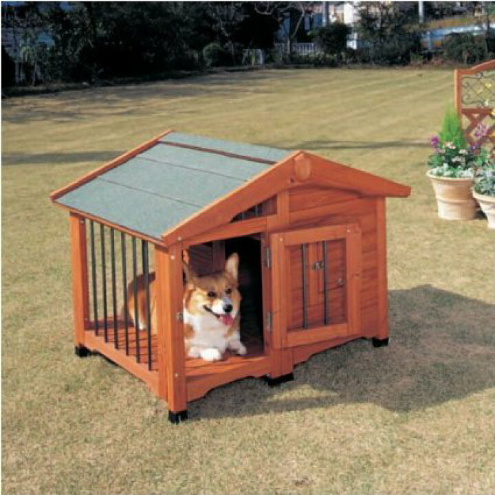 楽天市場 夏はサークル部で涼しく 冬は犬舎部で暖かくサークル犬舎 Good Thing グッドシング