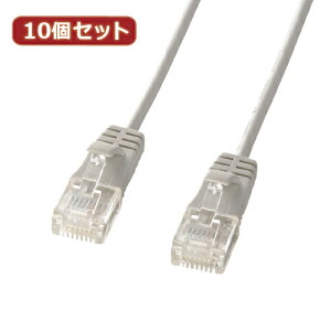 10�Z�b�g �T�����T�v���C �J�e�S��6�����ɍ�LAN�P�[�u�� (���C�g�O���[�A1m) KB-SL6-01X10 | �P�[�u�� �֘A�P�� DVI �ϊ� �P�[�u�� HDMI VGA �C���^�[�t�F�[�X �f�B�X�v���C �p�\�R�� DVD �A�i���O �f