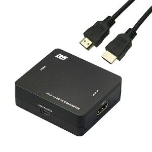 ���g�b�N�V�X�e�� VGA to HDMI�R���o�[�^�[ HDMI�P�[�u�� 1m�Z�b�g RS-VGA2HD1+HDM10-064BK | �P�[�u�� �֘A�P�� DVI �ϊ� �P�[�u�� HDMI VGA �C���^�[�t�F�[�X �f�B�X�v���C �p�\�R�� DVD �A�i���O �f�W�^�� u