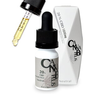 CBDIC 20 1800mg u[hXyNg Neutral 10ml THCt[ COA͍ @Ή Yߖx[X Cannabiplus JirvX { Zx i j[g Y XgXy cbdI