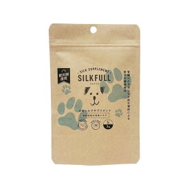 SILKFULL シルクフル 犬用 サプリ 無味 無臭 液体 特許取得 犬の皮膚ケア 犬の被毛ケア 犬用美容サプリ 犬用栄養補助 犬用健康サポート 犬用皮膚被毛サポート 犬用フードサプリ 中型犬用 犬の健康管理 シルク成分