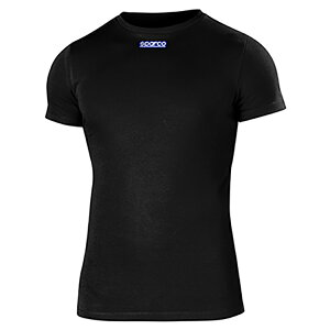 SPARCO �X�p���R B-ROOKIE T-SHIRT �V���[�g�X���[�u �u���b�N ���� �A���_�[�E�F�A ���[�V���O�J�[�g�p (002204NR)