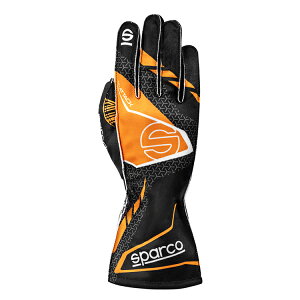 SPARCO �X�p���R K-ATTACK GLOVE �I�����W×�u���b�N ���[�V���O�O���[�u ���[�V���O�J�[�g�E���s��p (BKG0004B0K04) MY2025
