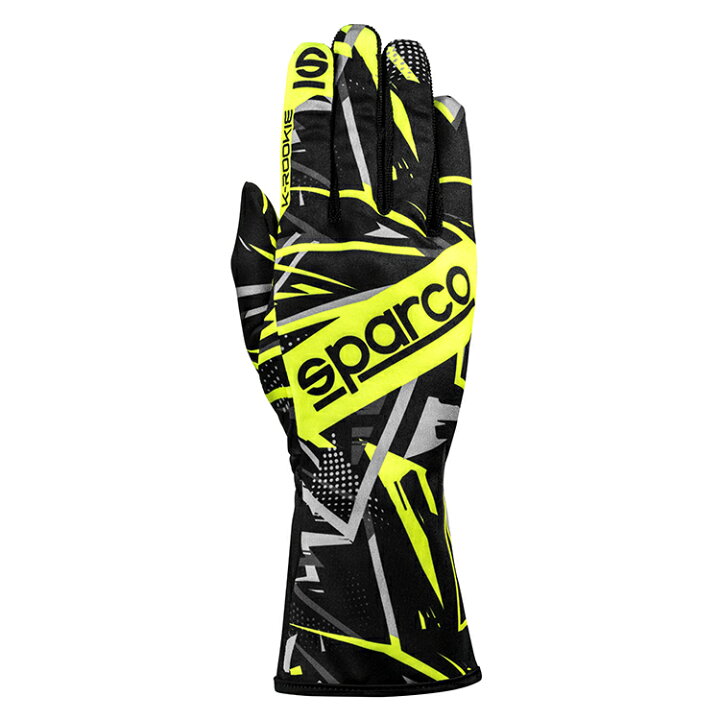 楽天市場】SPARCO スパルコ K-ROOKIE GLOVE ブラック×イエロー 