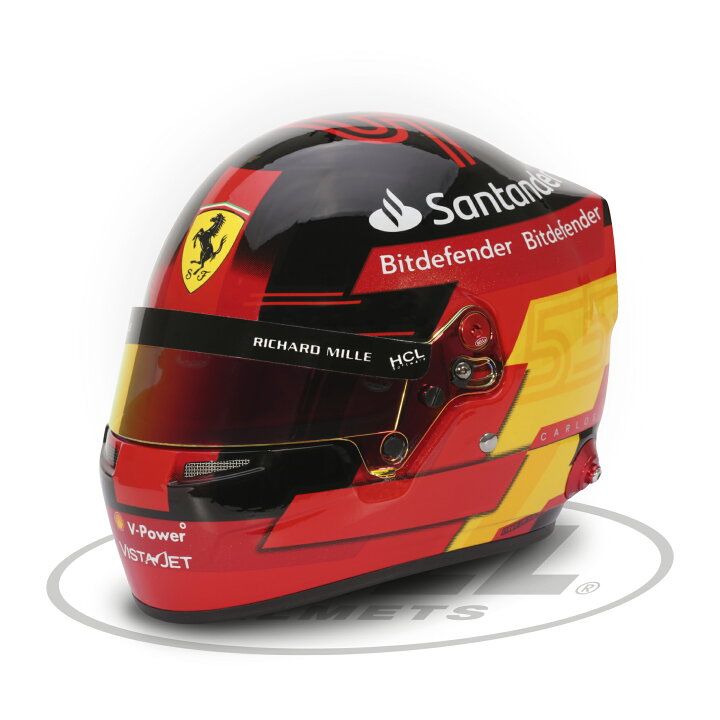 楽天市場】F1 1/2サイズ ヘルメット カルロス サインツ Carlos Sainz 
