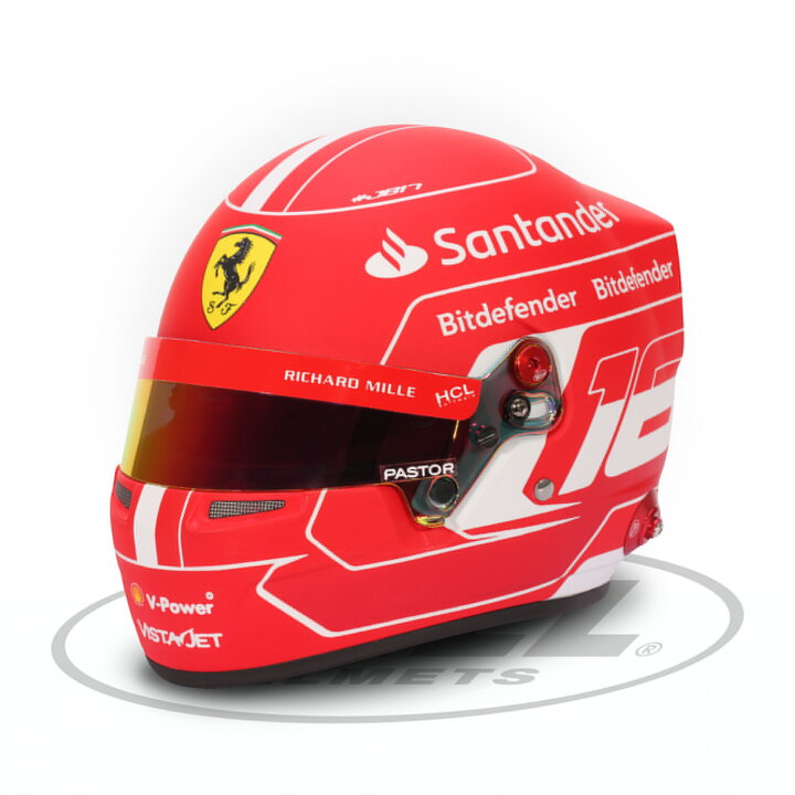 楽天市場】F1 1/2サイズ ヘルメット シャルル ルクレール Charles 