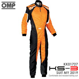 OMP KS-3 SUIT ADULT オレンジ×ブラック レーシングスーツ CIK-FIA LEVEL-2公認 レーシングカート・走行会用 (KK01727179)