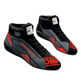 OMP SPORT SHOES MY2022 ブラック×レッド(073) レーシングシューズ FIA8856-2018公認 (IC0-0829-A01-073)
