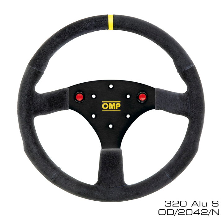 楽天市場】OMP ステアリング OD0-2042-A02 ALU-S 320 ブラック 