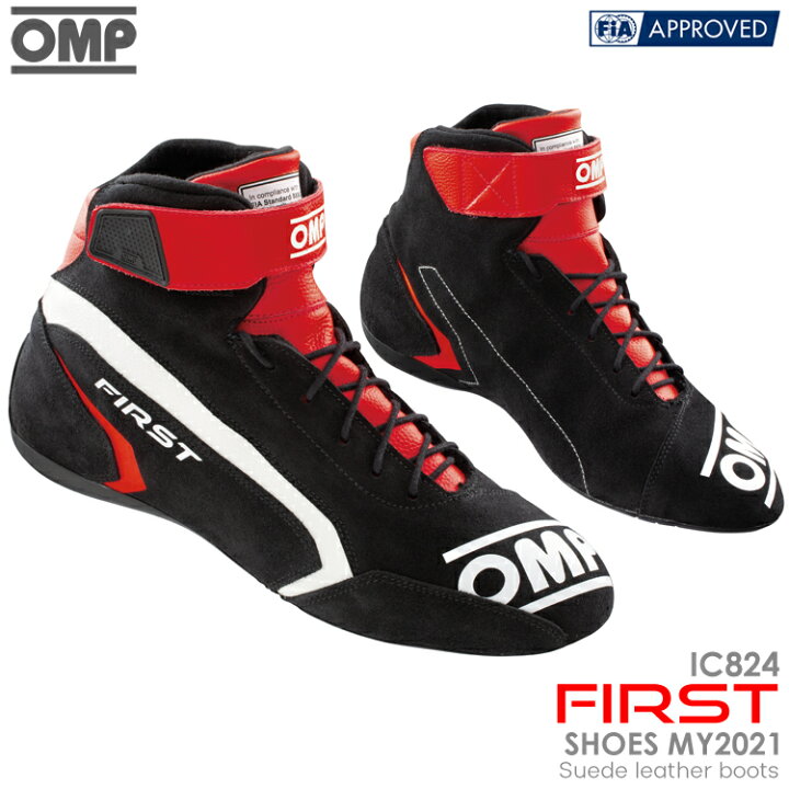 楽天市場】OMP FIRST SHOES MY2021 ブラック×レッド(073) レーシング 