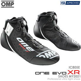 OMP ONE EVO XR SHOES MY2021 ブラック(073) レーシングシューズ FIA公認8856-2018 BLACK (IC805E073)
