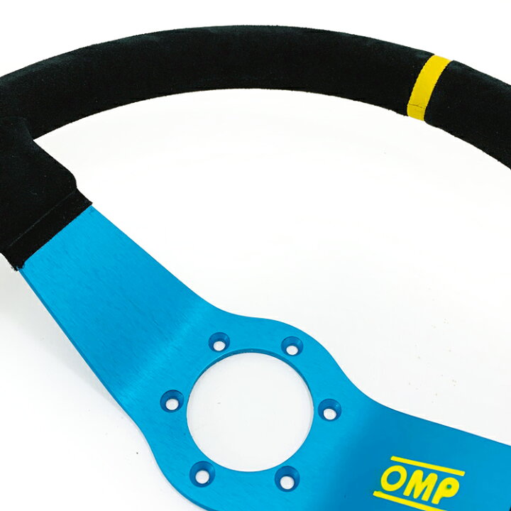 楽天市場】OMP ステアリング OD1951-240 RALLY 350mm ブルースポーク  