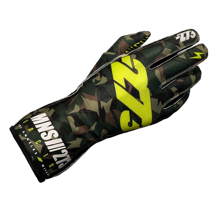 楽天市場 273 レーシンググローブ Camo3 アーミー イエロー レーシングカート 走行会用グローブ My22 モノコレ
