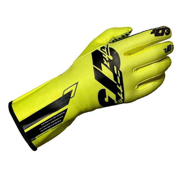 楽天市場 22newカラー 273 Osaka レーシンググローブ イエロー ブラック レーシングカート 走行会用グローブ モノコレ