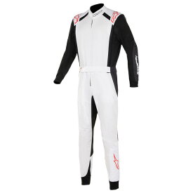 アルパインスターズ KMX-5 V3 SUIT ホワイト×ブラック×レッド (2030) レーシングスーツ レーシングカート用 FIA 8877-2022 Grade1 Homologation Standard (3353024-2030) MY2024