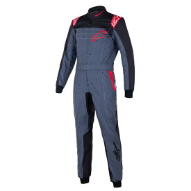 アルパインスターズ KMX-9 V3 SUIT GRAPHIC6 アンスラサイト×ブラック(1431)レーシングスーツ レーシングカート用 FIA 8877-2022 Grade1 Homologation Standard (3350125-1431) MY2025