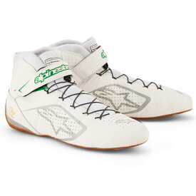 2026 NEW COLOR アルパインスターズ レーシングシューズ TECH1 Z V3 ホワイト×グリーン(2062) FIA8856-2018公認モデル (2715024-2062) MY2026