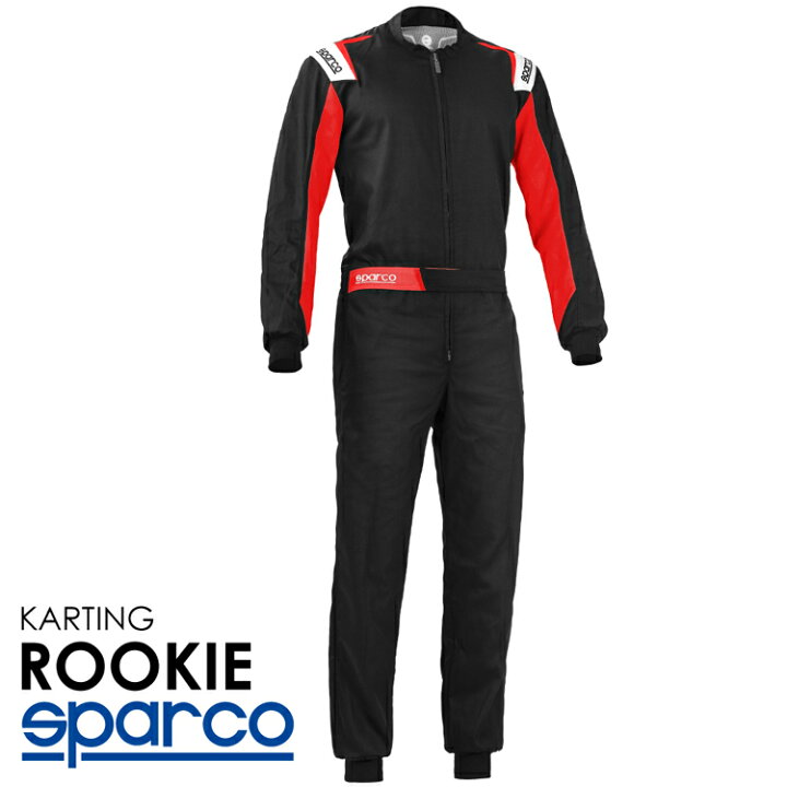 楽天市場】SPARCO スパルコ ROOKIE ブラック×レッド レーシングスーツ 