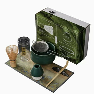 抹茶セット 7点セット 日本茶セット 抹茶ボウル 抹茶竹泡立て器 茶泡立て器 初心者茶道セット 抹茶椀 注ぎ口付き 竹製抹茶泡立て器 茶筅 スコップ 茶杓 抹茶泡立て器ホルダー 抹茶パウダー