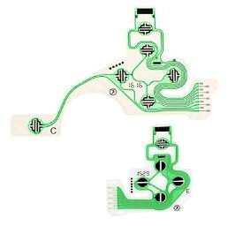 PS4 コントローラ (DUALSHOCK 4)用 2部品（1セット) JDS030 導電性 フィルム キーパッド 修理 交換部品 プレイステーション