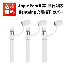 Apple Pencil 第1世代対応 lightning 充電端子用 シリコン カバー キャップ ホルダー 紛失防止 落下防止 3個セット