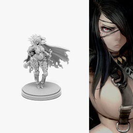 38mm 1/35 KINGDOM DEATH キングダム・デス Monster KDM 女性戦士 未塗装 レジン製 組み立て キット フィギュア プラモデル 人形 ガレージキット