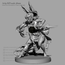 【お買い物マラソン 当店全品ポイント5倍】 38mm 1/35 KINGDOM DEATH キングダム・デス 女性戦士 未塗装 レジン製 組み立て キット フィギュア プラモデル 人形 ガレージキット