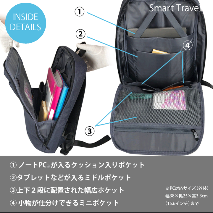 楽天市場 パソコン リュック 15 6インチ Pcバッグ ビジネスリュック リュック メンズ 薄い 薄型 Smart Traveler スマートトラベラー Mono Be 楽天市場 パソコン リュック 15 6インチ Pcバッグ ビジネスリュック リュック メンズ 薄い 薄型 Smart Traveler スマートトラベラー Mono Be