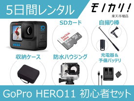 【アクションカメラレンタル】GoPro HERO10 BLACK CHDHX-101-FW SDカード買取パック 初心者用セット 5日間レンタル/格安レンタル ゴープロ 4936080897154