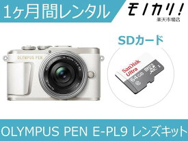 【カメラレンタル】ミラーレス一眼カメラレンタル OLYMPUS PEN E-PL9 14-42mm EZレンズキット 1ヶ月 格安レンタル オリンパス