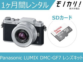 【カメラレンタル】ミラーレス一眼カメラレンタル Panasonic LUMIX DMC-GF7 レンズキット 1ヶ月 格安レンタル パナソニック