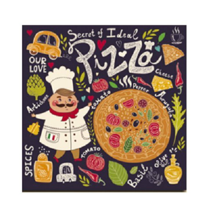 楽天市場 インテリアボード 看板 ピザ Pizza イラスト A 輸入インテリア雑貨モノッコ