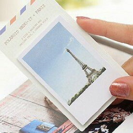 【50％OFF（半額）クーポン配布中】メモ帳 付箋紙 ロンドン パリの風景 2個セット