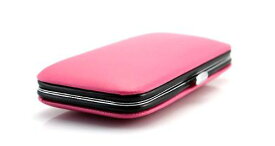 爪のお手入れセット 携帯用 収納ケース付き (ピンク)