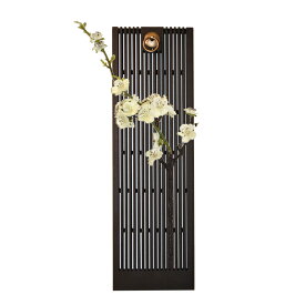 【50％OFF（半額）クーポン配布中】壁掛けオブジェ 梅の花と枝 竹垣 和モダン (ホワイト)