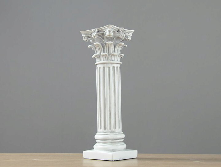 楽天市場 置物 神殿の柱モチーフ 古代ギリシャ様式 石膏柱風 アンティーク調 モノッコ
