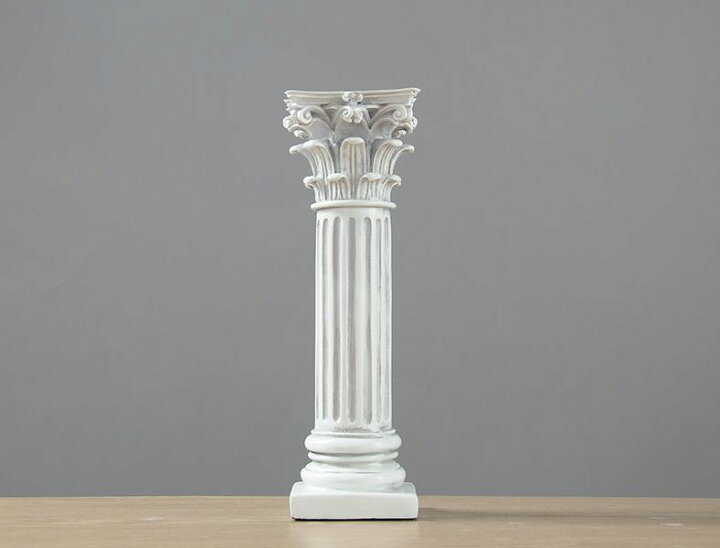楽天市場 置物 神殿の柱モチーフ 古代ギリシャ様式 石膏柱風 アンティーク調 モノッコ