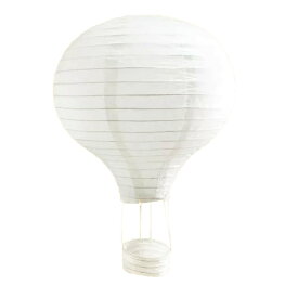 紙ちょうちん 熱気球型 ホワイト 無地 30cm 5個セット ディスプレイ
